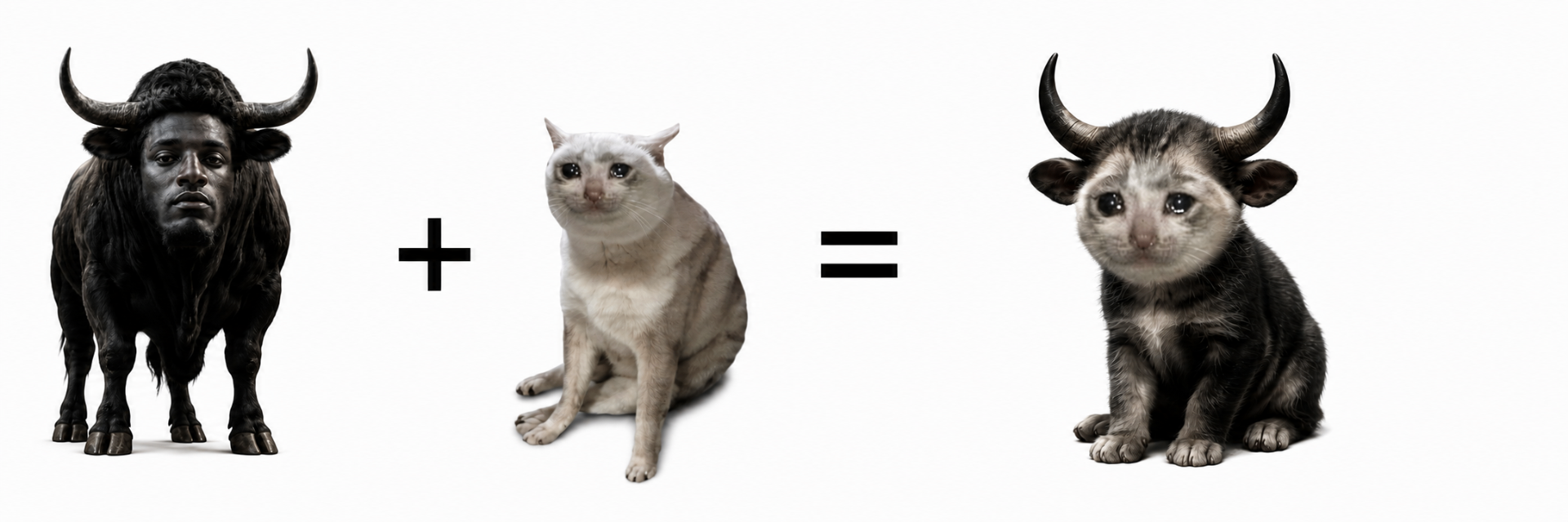 Black Bull plus Cash Cat equals Catbull — the ultimate memecoin fusion